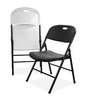 Chaise pliante d'extérieur avec structure épaissie, confortable et large, en plastique