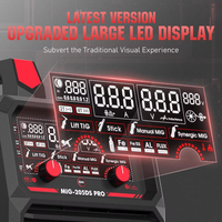 Soldadora MIG YEESTECH 205A 205DS PRO 220V de Doble Voltaje 5 en 1 con Pistola de Gas MIG/Alambre Tubular, TIG/Stick y Pantalla LED Digital