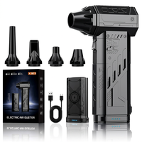 Ventilador Portátil Jarvis X303 Mini Jet con Motor sin Escobillas, Soplador de Aire de Alta Velocidad, Secador de Autos, Aspiradora, Plumero Multiusos