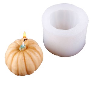 Pumpkin Silicone Mold For Cake Decorating Halloween Candle Chocolate Mousse Mold Transparent White Shape 3D DIY Craft Mold - Product Image 5