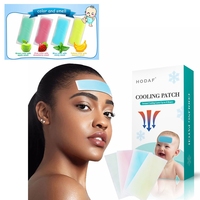 Patchs rafraîchissants chinois pour soulager la fièvre des bébés, coussinets de gel chauds et froids pour les pieds avec autocollants amusants de dessins animés, pour un refroidissement physique réduit de la tête