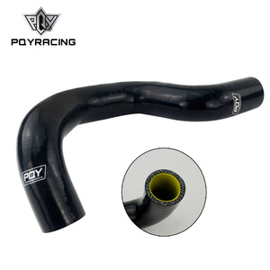 Manguera de silicona para radiador Poy para Honda K20 K24 EK EG Civic negra de 3 capas reforzada - Product Image 5