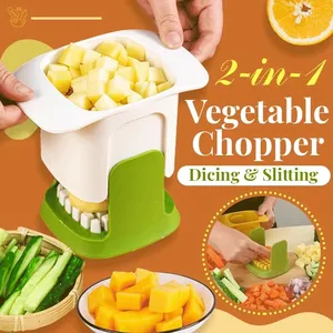 TX Dicing and Cutting Artifact Multi-functional Stainless Steel household hand pressing tool onion cucumber vegetable cutter