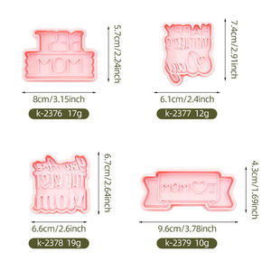 Fête des mères série 3D dessin animé j'aime <span class=keywords><strong>maman</strong></span> <span class=keywords><strong>Biscuit</strong></span> moule en plastique bricolage argile Animation imprimé emporte-pièces pour produits <span class=keywords><strong>de</strong></span> boulangerie - Product Image 6