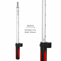 Poteau télescopique GLS12 de haute qualité de 2 m avec verrous à pression, poteau télescopique pour prisme de topographie, compatible avec le prisme GRZ122 360, antenne GPS GNSS