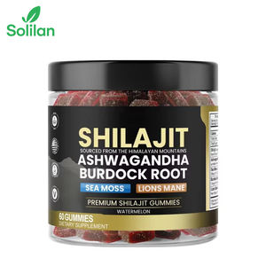Solilan Premium Kwaliteit Halal Veganistische Biologische 5:1 Shilajit Hars Gummies Oem Private Label Ashwagandha Kruidensupplement Volwassenen - Product Image 1