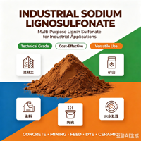 Lignosulfonate de sodium de haute pureté, dispersant pour réducteur d'eau du béton, additif pour le traitement des minerais et additif alimentaire