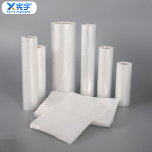 Rouleau de sacs sous vide en plastique transparent à motif maillé, qualité alimentaire, thermoscellable, PA/PE, pour saucisses, fromages et viandes cuites - Product Image 3