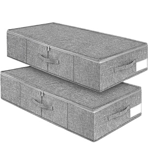 Đa Chức Năng Hình Chữ Nhật Vải Có Thể Gập Lại Dưới Giường Hộp Lưu Trữ Hiện Đại Nhiệm Vụ Nặng Nề Hơn 35L Công Suất - Product Image 1