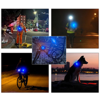 Luz de Advertencia LED para Hombro, Mini Luces Estroboscópicas Rojas y Azules, Impermeables, Visibilidad de 500m, Compatible con OEM y ODM