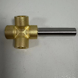 ผู้ผลิตมืออาชีพ ข้อต่อท่อทองแดงขัดเงา 3*NPT1/4-18 มาตรฐานสากลสำหรับตัวเมีย - Product Image 1