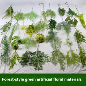 ดอกไม้สีเขียวธีม<span class=keywords><strong>ป</strong></span>่าสำหรับงานแต่งงานวัสดุใบไม้ในห้องจัดงานแต่งงานการตกแต่งเพดานดอกไม้ประดิษฐ์พืชสีเขียว - Product Image 2