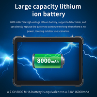 Tablette industrielle robuste de 12 pouces, Intel personnalisée, IP67, Windows 10 11, 8000 mAh, empreintes digitales, GPS, NFC, RFID, 4G, 5G, tablette PC robuste