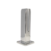 Argent Poli En Acier Inoxydable Colonnes Balcons Piscine Escaliers Sans Cadre Clôtures En Verre Clip sur Garde-Corps Handrailsbhardware