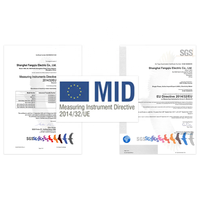 Compteur intelligent Fineco EM737 KWh avec affichage LCD CT, IoT, 3*230/400V, 1.5(6)A, triphasé, bidirectionnel, certifié MID/SGS