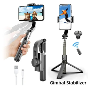 Stabilizzatore Gimbal Portatile <span class=keywords><strong>3</strong></span> in 1 Mini, Bastone Selfie e Treppiede per Telefono, Stabilizzatore Multifunzionale Anti-Shake per Video - Product Image 1