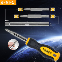 Tournevis bidirectionnel multifonction 6 en 1, jeu de tournevis en acier au chrome Vanadium