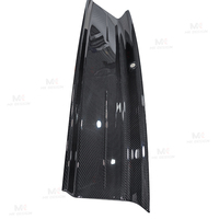 Panneau de coffre arrière en fibre de carbone véritable pour Ford Mustang GT Coupé 2015-2019, plaque de protection de coffre arrière, accessoires de voiture