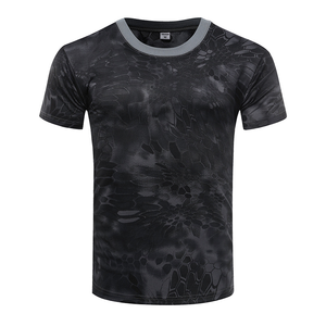 DF131 <b>Tactical</b> Sports Breathable Summer T Shirts <b>Short</b> Sleeves 3 Color Deserts Camouflage Made in China - Product Image 4