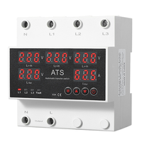 Commutateur de Transfert Automatique (ATS) Sélecteur de Phase Alimentation Sans Interruption Limiteur de Surintensité et Surtension à Trois Voies avec Affichage 5 Écrans