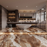 Dalles de pierre grès cérame grises Brazilianite de grandes dimensions 1000x3000mm pour la décoration intérieure commerciale des salons