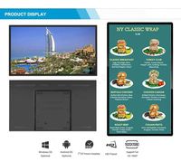 Tableau de menu de Digital de 32 pouces avec l'écran tactile pour le libre-service de restaurant et la commande de nourriture