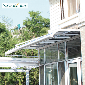 Livraison rapide UV bloqué balcon housse <span class=keywords><strong>de</strong></span> pluie <span class=keywords><strong>toit</strong></span> polycarbonate polycarbonate pluie hangar auvent porte d'entrée auvent - Product Image 4