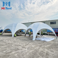 Tente hexagonale arquée robuste en aluminium 6m 8m pour événements sportifs, fêtes et lounge des athlètes