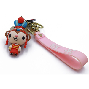 Wholesale 3D Cartoon Monkey Anime Rubber Key Chain Fashion Accessories Custom 3D Keychain Cartoon Soft Pvc Keychains