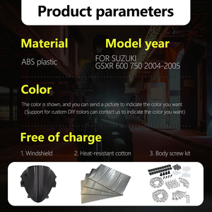 Kit de carénage pour SUZUKI <span class=keywords><strong>GSXR</strong></span> <span class=keywords><strong>600</strong></span> 750 2004-2005 <span class=keywords><strong>K4</strong></span> K5 GSXR600 GSXR750 S0604-120a ABS Injection plastique moto accessoires - Product Image 5