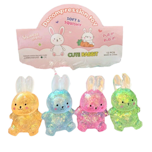 Juguete de peluche Flash Rabbit, muy vendido, de TPR, de rebote lento, para aliviar el estrés, ideal para regalos promocionales y regalos de fiesta. - Product Image 5