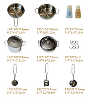 COMMIKI Ensemble de cuisine en bois pour enfants avec cuisinière et ustensiles de cuisine Jouet de cuisine éducatif Jeu de rôle Cuisine de style naturel