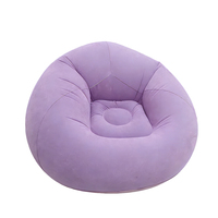 Canapé gonflable portable d'extérieur, pouf gonflable pliable pour le camping, la plage et le jardin