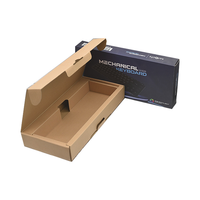 Boîte d'emballage pour clavier en carton ivoire haut de gamme fabriquée en Chine, accessoires informatiques personnalisés, électronique grand public, expédition écologique