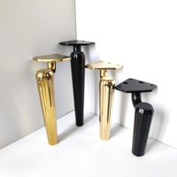 Nouvelles pieds de canapé en alliage d'aluminium noir, durables, réglables et décoratifs, couleurs personnalisables pour canapés