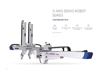 Dernière Génération de Bras Robotisé Servo 5 Axes IMM Gamme 200T - 350T pour Machine de Moulage par Injection