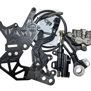 Kit de Soporte de Freno de Disco Trasero de Doble Caliper AXZ Modificado de Aleación Ligera de Aluminio con Acabado de Óxido Anódico para Caliper de Freno de <span class=keywords><strong>Pie</strong></span> - Product Image 6