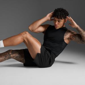 Débardeur de compression personnalisé pour l'entraînement, le fitness et la musculation, coupe courte, design amusant, idéal pour la gym - Product Image 6
