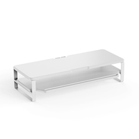 Moniteur en bois Riser bois Double couche stockage ordinateur de jeu étagère de bureau support de moniteur supplémentaire pour bureau à domicile