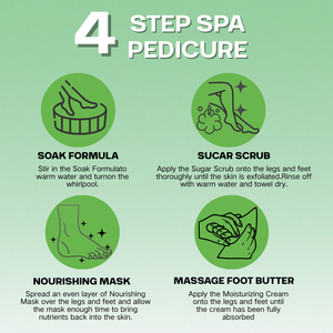 ชุดดูแลเท้า4in1มาส์กโคลนสครับแช่น้ำตาลมาส์กหน้าเพื่อสปาเท้า - Product Image 5