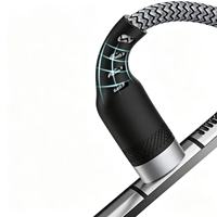 Câble USB-A vers Type-C tressé en cuivre pur, prend en charge la charge rapide et le transfert de données, compatible avec les téléphones mobiles