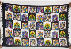 Tapisserie murale en polyester imprimé Sarong, motif feuilles tropicales, art animalier, style estival décontracté unisexe, inspiration îles d'Asie-Pacifique - Product Image 2