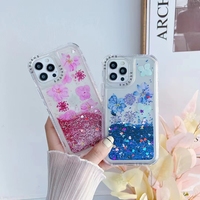 Accesorios para cellares 3 en 1 coque de téléphone à fleurs pour iPhone 11 12 13 14 Girly étui de téléphone à paillettes vente en gros