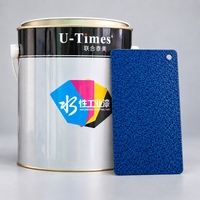 Cat Tembok Akrilik Poliuretan 2K Phthalo Blue Waterborne Hammer Finish 3.5 kg Cat Semprot