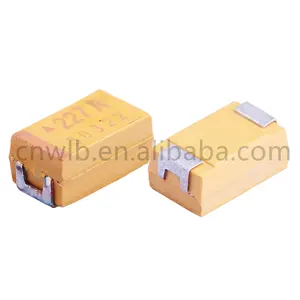 Smd tantalum capacitors 220uf 10V chip tantalum capacitor TAJC227M010RNJ Type C 2312 220uf 10V tantalum capacitors smd 20%