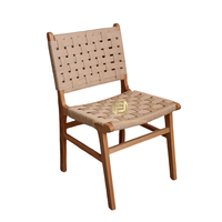 Vente en gros d'usine de chaises de salle à manger moderne d'extérieur en bois meubles de salle à manger en rotin pour restaurant