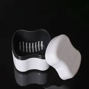 Mouth Dental Mouth Guard Case Dental Retainer Box Denture Box Colorful Plastic Orthodontic Retainer Case Dental Storage Case With Logo