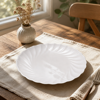 Assiette en mélamine sur mesure, couleur personnalisée, qualité certifiée alimentaire, vente en gros d'usine, exportation pour la restauration
