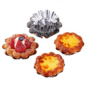 Moules à tartelettes <span class=keywords><strong>en</strong></span> <span class=keywords><strong>aluminium</strong></span> jetables <span class=keywords><strong>en</strong></span> gros, petits moules à tartelettes, mini moules à cupcakes, moules à muffins, moules à biscuits, gobelets à pâtisserie pour la cuisine DIY - Product Image 2