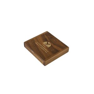 Caja de Regalo de Madera Rectangular Plegable Hecha a Mano con Grabado Láser, Modelo DS DSG-1008, Personalizada al por Mayor, de Nogal y MDF, para Medallas y Monedas - Product Image 2